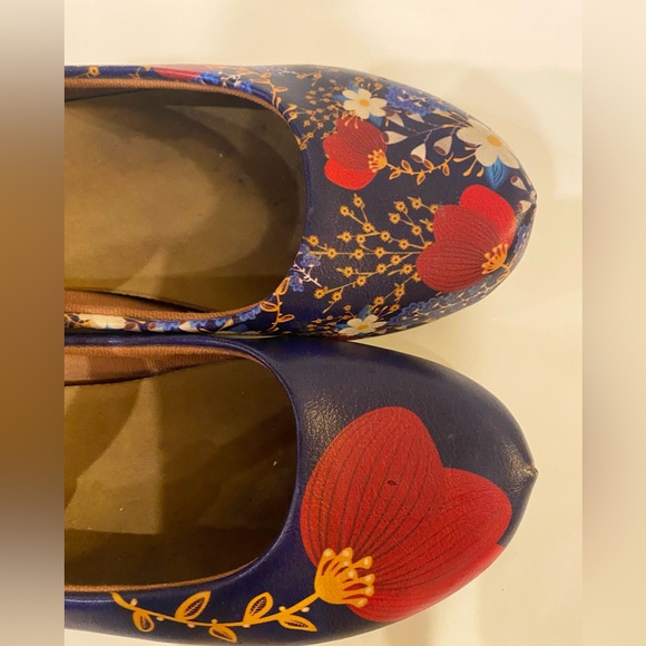 Goby Vegan Faux Leather Ballerinas Shoes WGBL207 HANDMADE Mary Janes Oxford - Picture 13 of 14